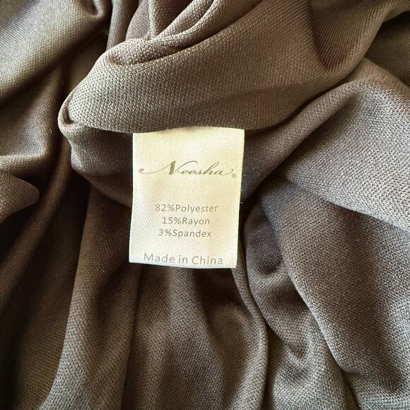 Neesha Womens Sweater Dress Medium Gray Black Colorblock Preppy Minimalist Sz L - Picture 5 of 6